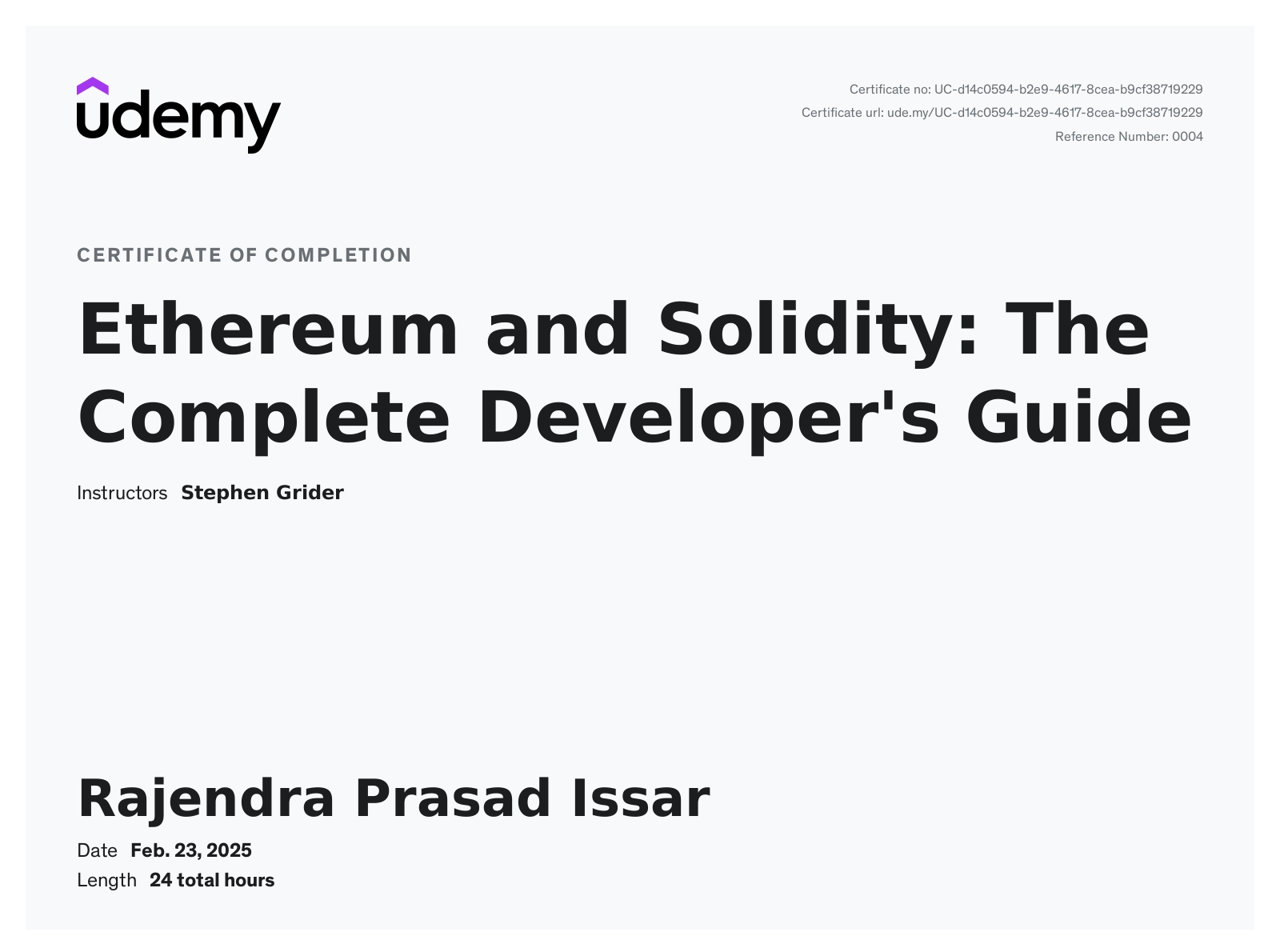 Ethereum and Solidity